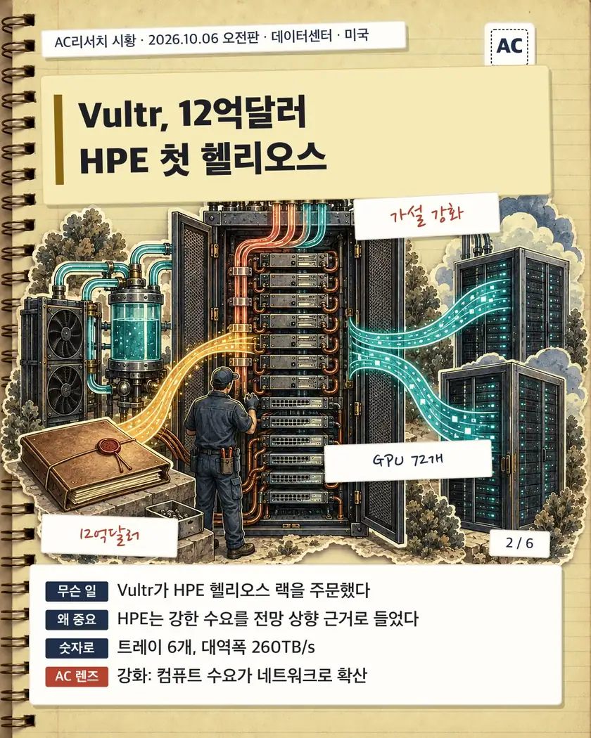 Vultr, 12억달러 HPE 첫 헬리오스