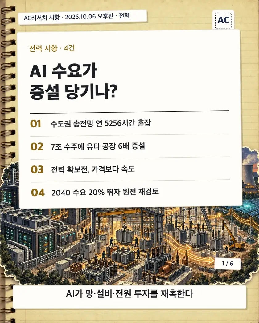 표지 · AI 수요가 증설 당기나?