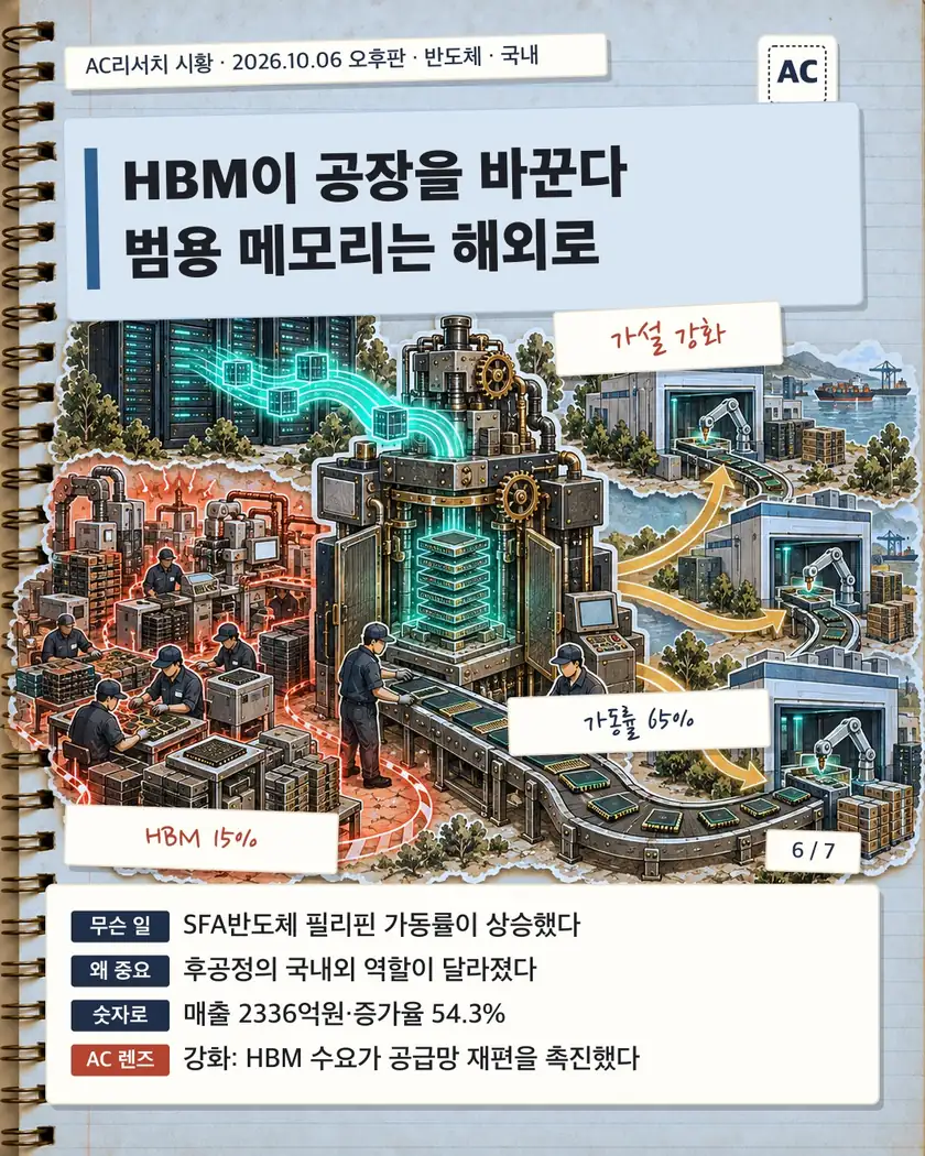HBM이 공장을 바꾼다 범용 메모리는 해외로