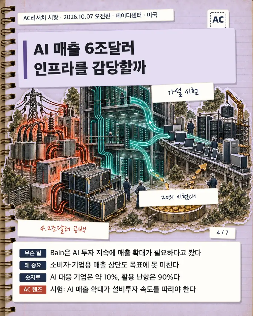 AI 매출 6조달러 인프라를 감당할까