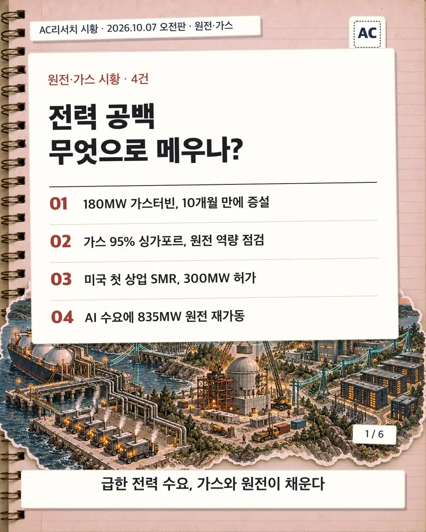 전력 공백 무엇으로 메우나? 카드뉴스 표지