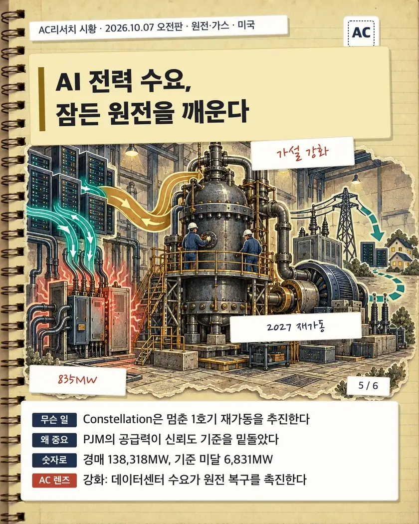 AI 전력 수요, 잠든 원전을 깨운다
