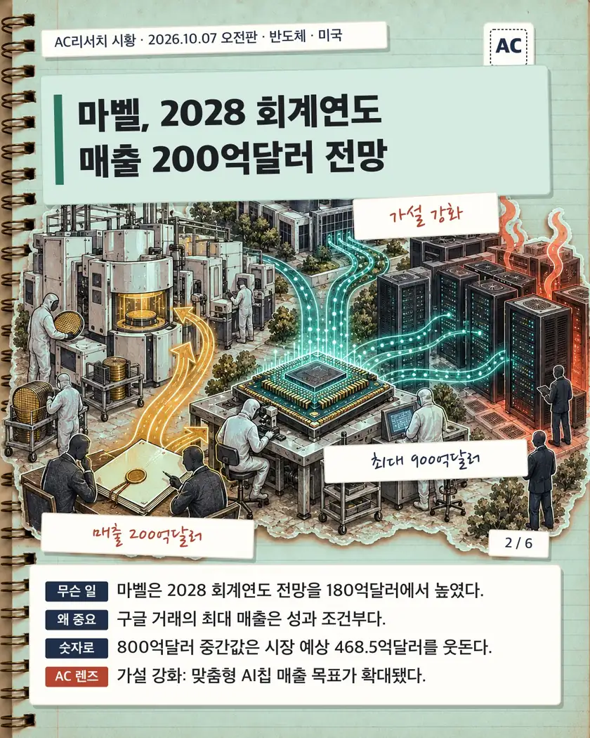 마벨, 2028 회계연도 매출 200억달러 전망