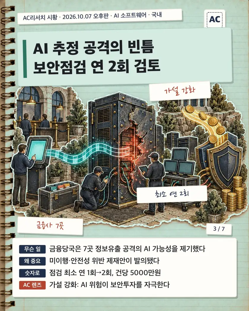 AI 추정 공격의 빈틈 보안점검 연 2회 검토